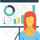 پیش‌نمایش فایل office-employee-woman-chart-graph-presentation-statics-1 از پک دفتر کار و استخدام