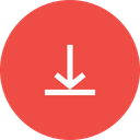 پیش‌نمایش فایل arrow-down-download-line-items-interface-ui از پک رابط کاربری