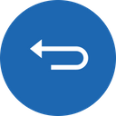 پیش‌نمایش فایل arrow-left-round-uturn-straight-interface-ui از پک رابط کاربری