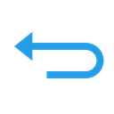 پیش‌نمایش فایل arrow-left-round-uturn-straight-interface-ui-5 از پک رابط کاربری، جلد ۱