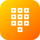 پیش‌نمایش فایل numpad-tile-numbers-square-arrange-keypad-4 از پک رابط کاربری، جلد ۲