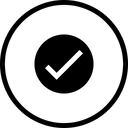 پیش‌نمایش فایل check-verify-pure-write-round-tick-interface-ui-9 از پک رابط کاربری، جلد ۲