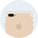 پیش‌نمایش فایل apple-iphone-plus-gold-dual-camera-flash-1 از پک آیفون اپل ۷ و گرد ۲ سری ساعت هوشمند