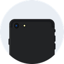 پیش‌نمایش فایل apple-iphone-plus-matt-black-back-mobile از پک آیفون اپل ۷ و گرد ۲ سری ساعت هوشمند