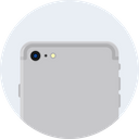 پیش‌نمایش فایل apple-iphone-plus-silver-back-side-mobile از پک آیفون اپل ۷ و گرد ۲ سری ساعت هوشمند