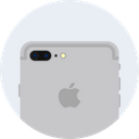 پیش‌نمایش فایل apple-iphone-plus-silver-dual-camera-flash-1 از پک آیفون اپل ۷ و گرد ۲ سری ساعت هوشمند