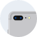 پیش‌نمایش فایل apple-iphone-plus-silver-dual-camera-flash از پک آیفون اپل ۷ و گرد ۲ سری ساعت هوشمند