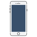 پیش‌نمایش فایل apple-iphone-plus-black-front-side-mobile از پک آیفون اپل ۷ و سری ساعت هوشمند ۲