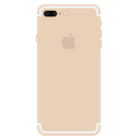 پیش‌نمایش فایل apple-iphone-plus-gold-back-side-mobile-2 از پک آیفون اپل ۷ و سری ساعت هوشمند ۲