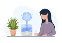 پیش‌نمایش فایل girl-enjoys-the-fresh-moist-air-at-home-5479805 از پک رطوبت ساز در خانه