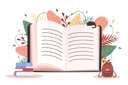 پیش‌نمایش فایل open-book-5514317 از پک آموزش آنلاین و کتاب