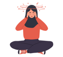 پیش‌نمایش فایل islamic-woman-feeling-headache-due-to-anemia-7662198 از پک زن مبتلا به کم خونی