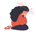 پیش‌نمایش فایل sad-girl-feel-ill-due-to-anemia-7662191 از پک زن مبتلا به کم خونی