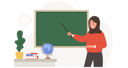 پیش‌نمایش فایل arabian-female-teacher-in-classroom-9704258 از پک معلم زن