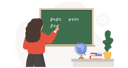 پیش‌نمایش فایل female-teacher-teaching-math-in-classroom-9704251 از پک معلم زن