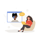 پیش‌نمایش فایل female-client-with-laptop-talking-to-online-support-11587690 از پک مفهوم سوالات متداول