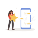 پیش‌نمایش فایل woman-with-huge-star-standing-near-big-smartphone-and-reading-testimonials-11587698 از پک مفهوم سوالات متداول