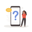 پیش‌نمایش فایل woman-with-question-mark-on-mobile-phone-screen-11587673 از پک مفهوم سوالات متداول