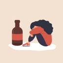 پیش‌نمایش فایل depressed-woman-sitting-on-floor-and-hugging-her-knees-11574431 از پک الکلیسم