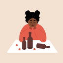 پیش‌نمایش فایل girl-sitting-at-table-and-drinking-wine-11574417 از پک الکلیسم