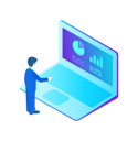 پیش‌نمایش فایل businessman-working-laptop-3428459 از پک ایزومتریک