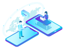 پیش‌نمایش فایل online-communication-3391261 از پک ایزومتریک