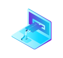 پیش‌نمایش فایل online-payment-by-credit-card-on-laptop-3391255 از پک ایزومتریک