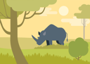 پیش‌نمایش فایل rhinoceros-3593822 از پک حیوانات وحشی