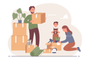 پیش‌نمایش فایل family-relocating-stuff-to-new-home-9180264 از پک انتقال خانه