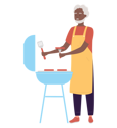 پیش‌نمایش فایل aged-man-doing-barbeque-9300520 از پک افراد مسن