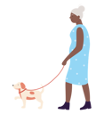 پیش‌نمایش فایل aged-woman-walking-with-dog-9300516 از پک افراد مسن