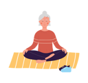پیش‌نمایش فایل old-woman-doing-yoga-9300521 از پک افراد مسن
