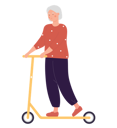 پیش‌نمایش فایل woman-riding-kick-scooter-9300517 از پک افراد مسن