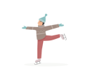 پیش‌نمایش فایل boy-enjoying-ice-skating-9386347 از پک مردم کریسمس