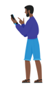 پیش‌نمایش فایل beard-man-pointing-at-mobile-9401975 از پک افراد با گوشی هوشمند