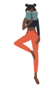 پیش‌نمایش فایل girl-standing-and-reading-book-9402165 از پک دانشجویان