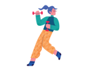 پیش‌نمایش فایل girl-doing-exercise-with-dumbbells-9422186 از پک ورزش ها