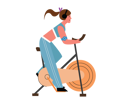 پیش‌نمایش فایل girl-riding-gym-cycle-9422187 از پک ورزش ها