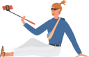 پیش‌نمایش فایل beard-man-talking-mobile-selfie-using-selfie-stick-9470002 از پک مرد جوان