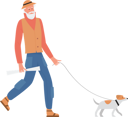پیش‌نمایش فایل aged-man-walking-with-dog-9470943 از پک حالت‌های پیرمرد