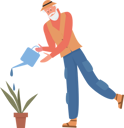 پیش‌نمایش فایل senior-man-watering-plant-9470942 از پک حالت‌های پیرمرد