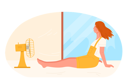 پیش‌نمایش فایل girl-cooling-at-electric-ventilator-blowing-11522912 از پک فعالیت افراد