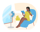 پیش‌نمایش فایل girl-cooling-at-electric-ventilator-blowing-11522919 از پک فعالیت افراد