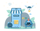 پیش‌نمایش فایل delivery-from-online-store-11522275 از پک متفرقه