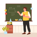 پیش‌نمایش فایل math-teacher-teaching-at-school-board-11526994 از پک معلم