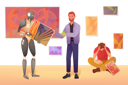 پیش‌نمایش فایل ai-vs-human-artist-11526987 از پک رباتیک
