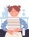 پیش‌نمایش فایل happy-little-girl-holding-books-11568035 از پک فعالیت کودکان