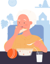 پیش‌نمایش فایل kid-eating-breakfast-11568047 از پک فعالیت کودکان