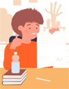 پیش‌نمایش فایل little-boy-showing-result-11568038 از پک فعالیت کودکان