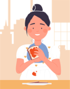 پیش‌نمایش فایل little-girl-eating-bread-jam-11568046 از پک فعالیت کودکان